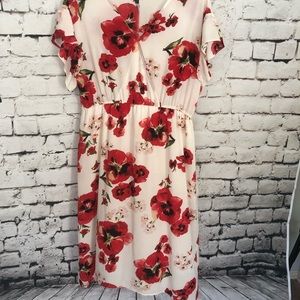 Flutter sleeve dress
